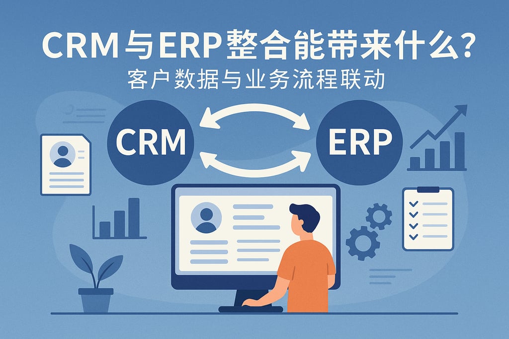 CRM ERP整合能带来什么？客户数据与业务流程联动